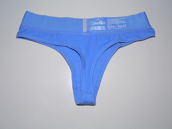 Calvin Klein Mujer Tanga Blateado Azul